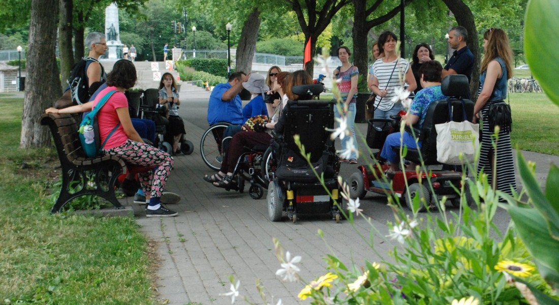 Accueil des personnes ayant une limitation fonctionnelle au parc