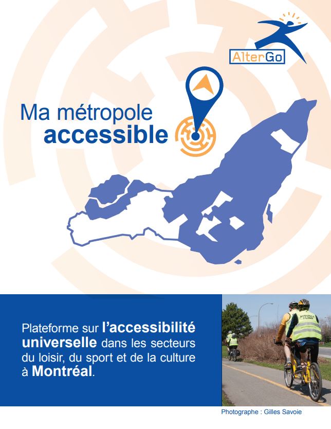 Couverture de la plateforme sur l'accessibilité universelle dans les secteurs du loisir, du sport et de la culture à Montréal.
