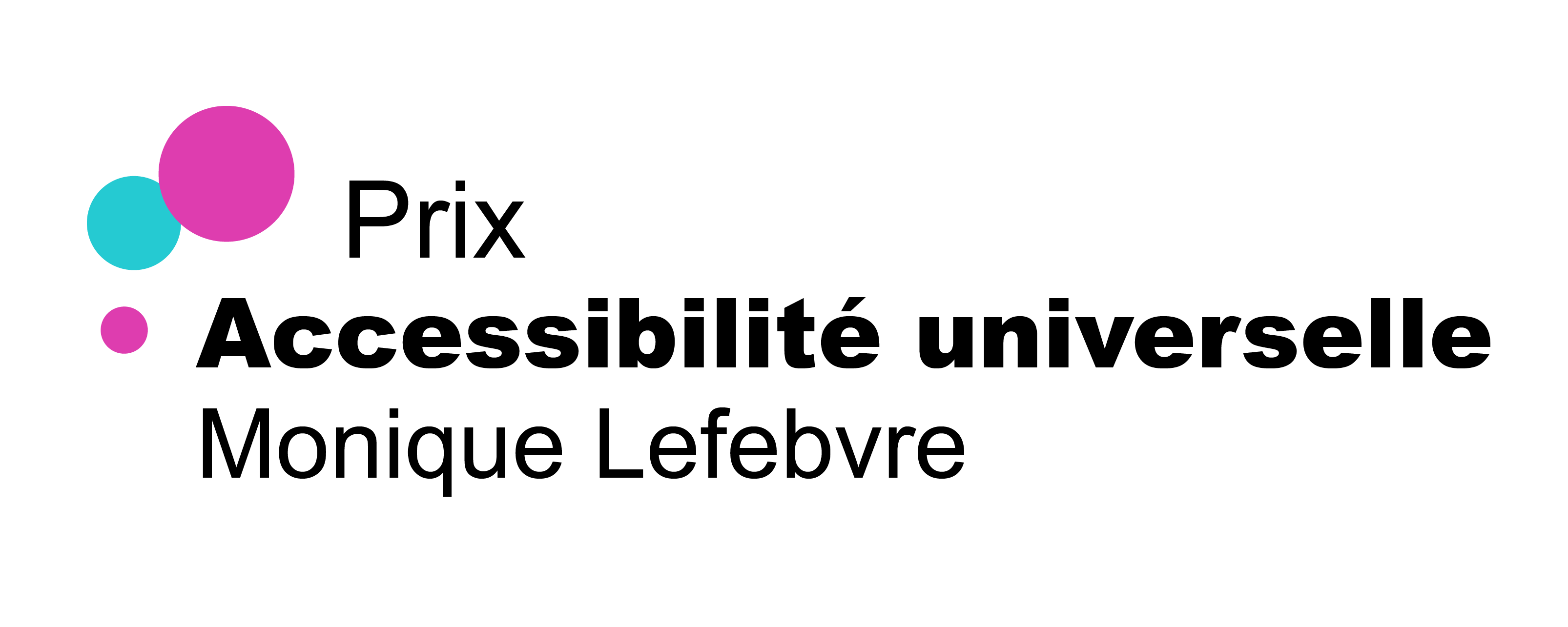 Logo du Prix Accessibilité universelle Monique Lefebvre