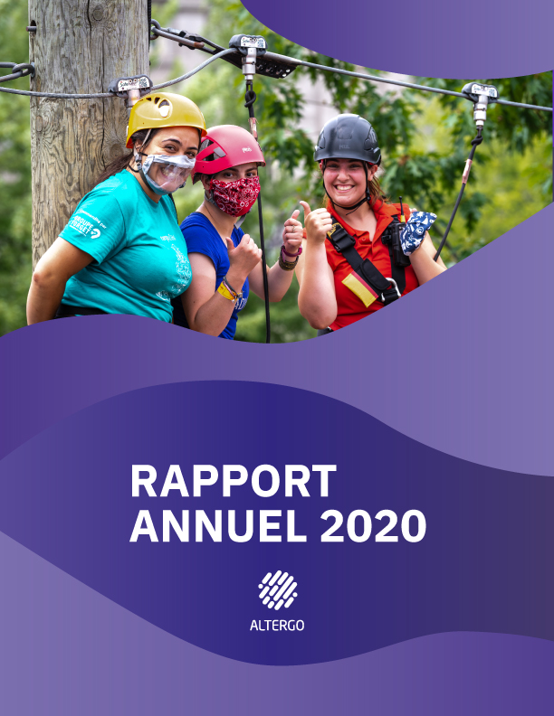 Page couverture du rapport annuel 2020