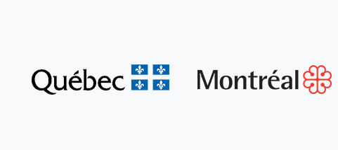 Logo du gouvernement du Québec et de la Ville de Montréal.